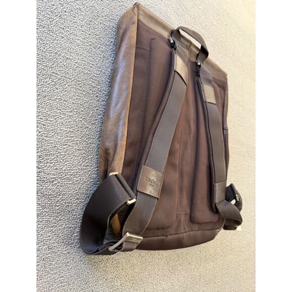 KNOMO London Hudson Men's Brown Leather Business‎ Backpack - Picture 12 of 12